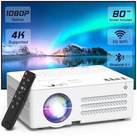 Tmy 850045901455 Projector With Wifi And Bluetooth 80 Inch Screen Included Native 1