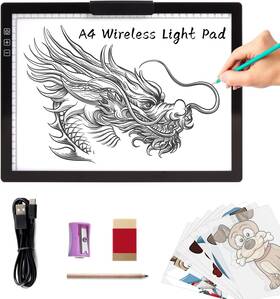 Toheto 313049025027 A4 Wireless Led Light Pad With Innovative Stand And Top Clip Rechargeabl