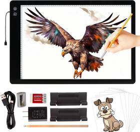 X15.8 Toheto 711181892383 Upgraded Rechargeable A2 Light Pad 23.7 Inch 5200mah Battery Powered L
