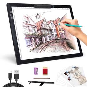 Toheto 739719776295 Light Box Led Pad With Built-in Stand Diamond Painting Artists Animation