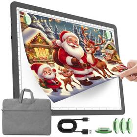 A4-d60 Toheto Rechargeable A4 Light Pad With Carry Bag For Diamond Painting Ultra Bright T