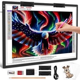 To-a2-d23-a Toheto Rechargeable A2 Light Pad 23.7x15.8 Large Led Board For Diamond