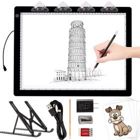 Tolp-005 Toheto A3 Light Pad With Foldable Stand Ul Certified Adapter 8000 Lux Super Bright