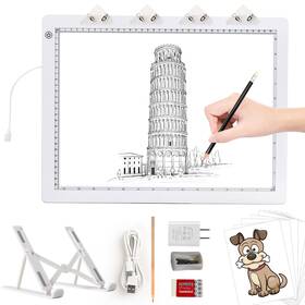 Tolp-006 Toheto A3 Light Pad With Foldable Stand Ul Certified Adapter 8000 Lux Super Bright