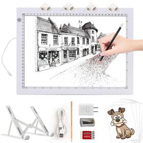 Tolp-008 Toheto A4 Light Pad With Foldable Stand Ul Certified Adapter 8000 Lux Super