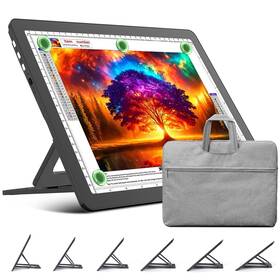 Toheto Uslightboardtoa4d90bblack Rechargeable A4 Light Board With Stand Bag Super Bright Magnetic