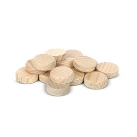 Tolux Tolux Woodenplugs 30x9 15pcs Wooden Plugs 30mm 1.18 For Screw Hole Covers Flat Head Ho