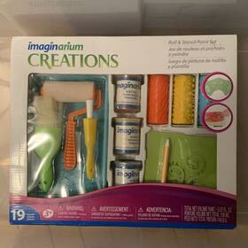 5f5f53e Toys R Us Imaginarium Roll And Stencil Paint Set - 19 Pieces New