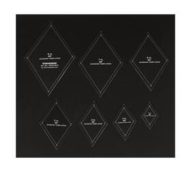 Pl-900641-snq-trtd-2814a Traceease 7 Pcs Diamond Quilting/applique Template 2 Inch /3 /4 /5 /6 /7 /8 Inche
