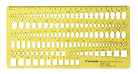 Pl-912230-jwl-trtd-2326a-9.4 Traceease Stone Shapes Jewelry Templates Multiple Shape Drafting Tools Jewell