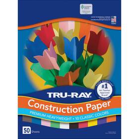 P103031 Tru-ray 103031 Construction Paper 10 Classic Colors 9 Inch X 12 50 Sheets