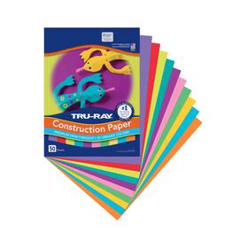 Pac102940 Tru-ray Construction Paper 10 Vibrant Colors 9 Inch X 12 50 Sheets