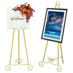 B0f1zxffc8 Tuenort 2-pack 46 Inch Metal Easel Display Stand For Signs Art Posters Floor Standing