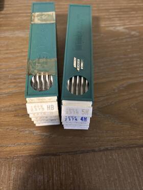 10turquoise Turquoise H3h4 Lot Of Sketching Drafting Drawing Leads 2375 Hb H 2h 3h 4h E1 2h3h4