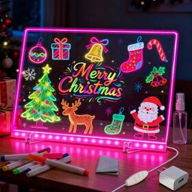 Txp 726018203904 Led Drawing Board With Colors 14x10ftft 3 Modes And 7 Color-lighting Acrylic Dry