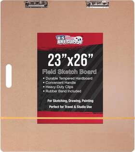 4336950383 U.s. Art Supply 23 Inch X 26 Artist Sketch Tote Board - Lightweight Hardboard Drawi
