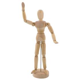 U.s. Art Supply 848849028256 Us Wood Artist Drawing Manikin Articulated Mannequin With Base