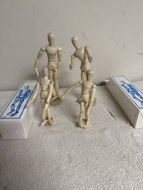 U.s. Art Supply 848849028294 Us Two 2 8 Inch Female Manikin Wooden Mannequin Figure - New