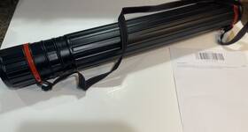 Dt-936 U.s. Art Supply Drafting Drawing Poster Tube Black Telescoping Dia 3-1/4 Inch Len 25 To 42 1/2