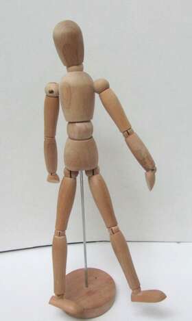 U.s. Art Supply M-12male Us 12 Inch Male Manikin Wooden Mannequin Figure