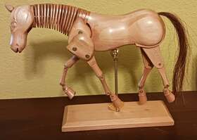 M-8horse U.s. Art Supply Gr8 8 Inch Tall Boxed Moveable Wooden Horse Articulated Manikin