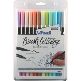 1122bl-12k Uchida Pastel Colored Brush Lettering Marker Set