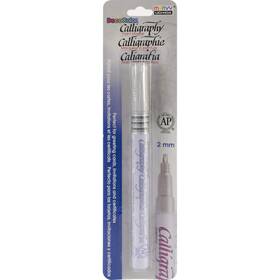 125-c-slv Uchida 125c-slv Marvy Chisel Point Pen Tip Calligraphy Paint Marker Silver