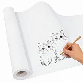Udareit 765373223608 White Drawing Paper Roll 12 Inch 1181 Large Art Easel For Crafts W