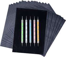 Ud02 Ueerdand 200 Sheets Carbon Paper Black Graphite Transfer Tracing And 5 Pieces