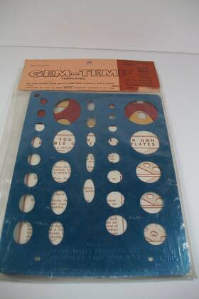 J326 Ultra Violet Products Inc. J327 New Vintage Gem-temp Aluminum Lapidary Templates Set J328 1 Ea J325