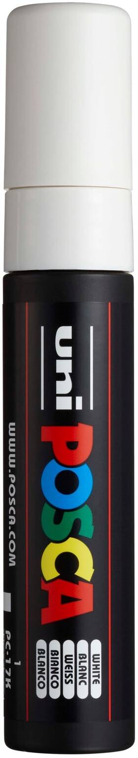 Px364166000  Uni-ball Posca Pc-17k Extra Broad Chisel Tip Marker - White