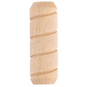 Ua-815-w Uniqantiq Hardware Supply Spiral Grooved Hardwood Dowel Pins 1/2 Inch X 1-1/2 Pack Of 50 Approx. Woo