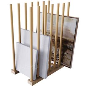 Unzero 689908262361 Art Storage Rack Drying Wood Stand For Canvas Boards Pane