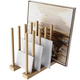 Unzero 792105331775 Art Storage Rack Drying Wood Stand For Canvas Boards Pane