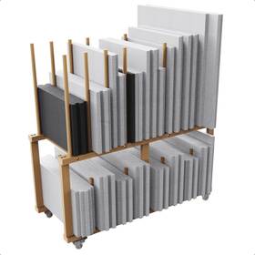Un-2023-f Unzero Art Storage Rack With Handle And Caster Wheels For Canvas Boards Drawing Board