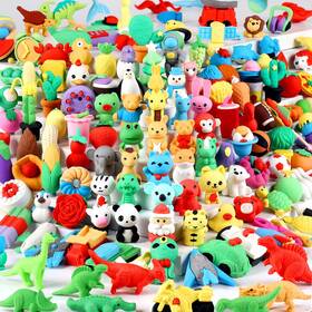 B0cght4lsq Urskytous 150pcs Animal Erasers Bulk Cute Food Desk Pets Kids Puzzle