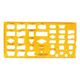 Ut200621c-0191 Utoolmart Geometric Drawing Template Measuring Rulers Plexiglass