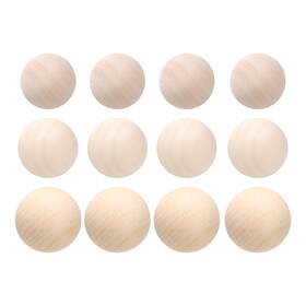 Uxcell 634149589517 Wooden Round Balls 1-1/4 Inch 1-3/8 1-5/8 Unfinished Wood For Diy Project