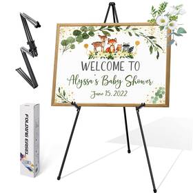 B0b99tg9v9 Vaiigo 63 Inch Black Metal Easel Stand For Wedding Sign Poster Display Adjustable