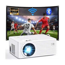Qk03 Vecupou Mini Projector With 5g Wifi And Bluetooth 1080p Supported Outdoor