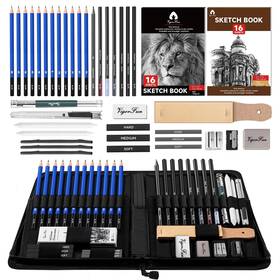 Viacasbk21042 Vigorfun Art Supplies Sketching And Drawing Pencils Kit With 2 Sketch Pads Profess