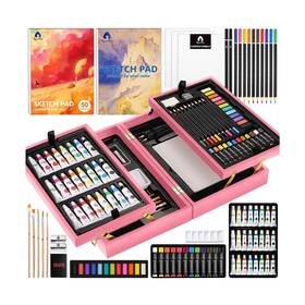Viacaspk24085 Vigorfun Art Supplies Deluxe Wooden Set Crafts Drawing Paint Inch .. Fast Ship