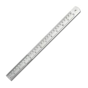 Ssra-12 Vinca Stainless Steel Office Drawing Ruler 0-12 Inch 0-30cm With Conv