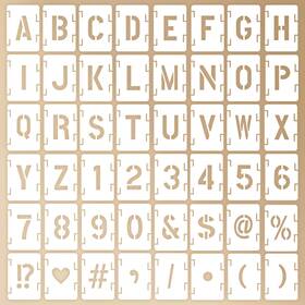 Hhmb19-25 Vioxia 4 Inch Letter Stencils For Painting 48pcs Large Reusable Alphabet And Number
