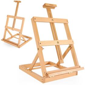 B09jg5y8gd Viswin Heavy-duty Adjustable Beech Wood Tabletop Easel For Painting Art