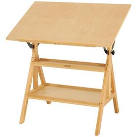 Viswin Sh Sfdt9060s1n Ca Wood Drafting Table For Adults Drawing With Adjustable Angle And