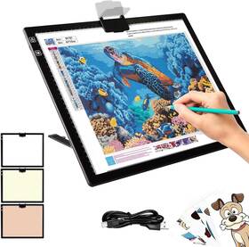 Vkteklab 645569632325 Rechargeable A3 Led Light Box With Built-in Stand Pad/board For
