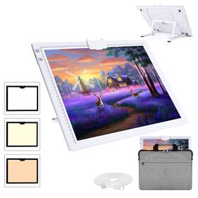 Vnponv 792105451602 Led Light Pad With Carry Bag Rechargeable Battery Powered Tracing Box 3
