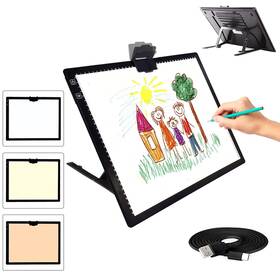 Vnponv 792105451619 Led Light Pad Rechargeable Battery Powered Tracing Box 3 Colors Stepl