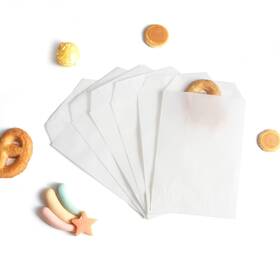 Paper-4x6 Volanic 100pcs 4x6 Inch Semi-transparent Glassine Waxed Paper Treat Bags For